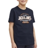 T-shirt Marine Garçon Jack & Jones Logo 12258876