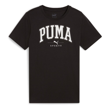 T-shirt Noir Garçon Puma Squad Big Graph