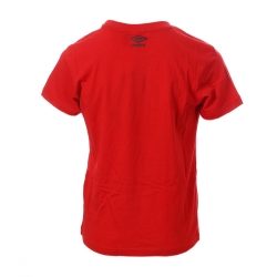 T-shirt Rouge Garçon Umbro Bas Net
