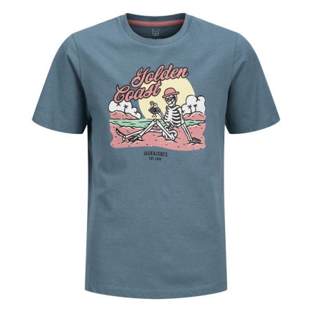 T-shirt Bleu Garçon Jack & Jones Elijah 12269825