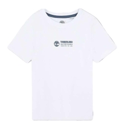 T-shirt Blanc Garçon Timberland T60084