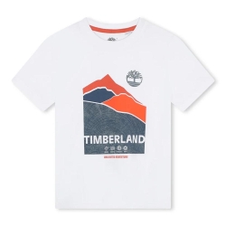 T-Shirt Blanc Garçon Timberland T60090