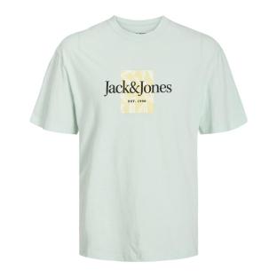 T-shirt Vert/Jaune Garçon Jack & Jones Branding