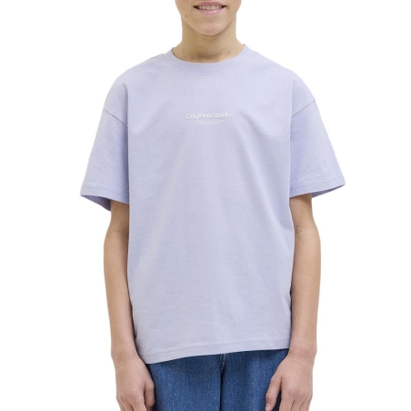 T-shirt Mauve Garçon Jack & Jones Jorvesterbro