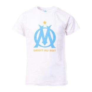 T-shirt Blanc Garçon Olympique de Marseille