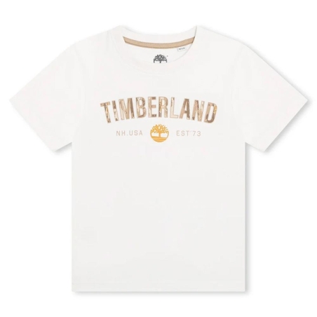 T-Shirt Blanc Garçon Timberland T600971