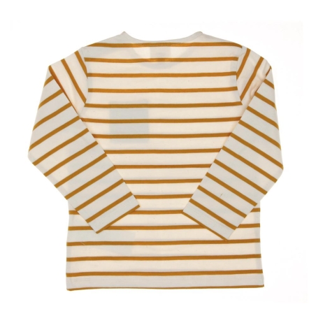 T-shirt Jaune à Rayures Garçon EOM Loriso