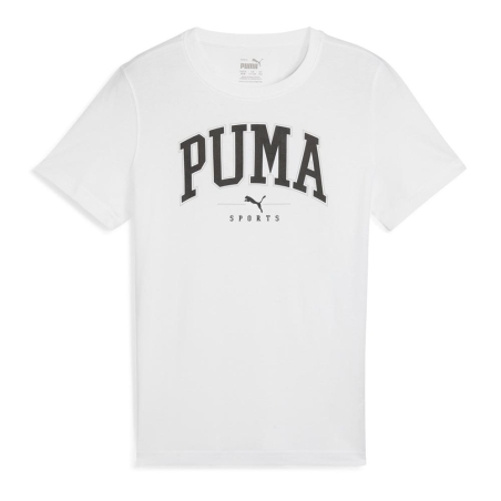 T-shirt Blanc Garçon Puma Squad Big