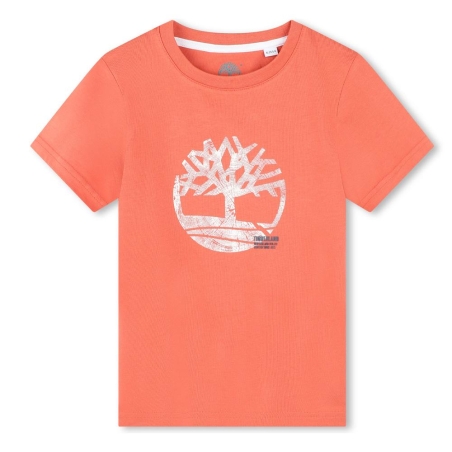 T-shirt Orange Garçon Timberland T60087