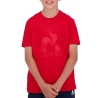 T-Shirt Rouge Garçon Le Coq Sportif N°3 Bat