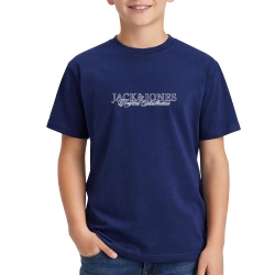 T-Shirt Bleu Garçon Jack & Jones Bleecker