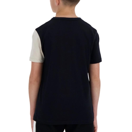T-Shirt Blanc/Noir Garçon Le Coq Sportif Graphique