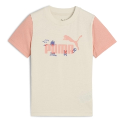 T-shirt Beige/Rose Enfant Puma Sandy Adventures