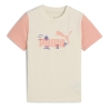 T-shirt Beige/Rose Enfant Puma Sandy Adventures