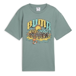 T-Shirt Vert Garçon Puma Graphicss