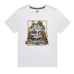 T-Shirt Blanc Garçon Timberland T60092