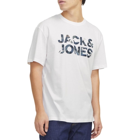 T-shirt Blanc Garçon Jack & Jones Corp Splash