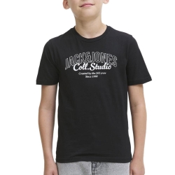T-Shirt Noir Garçon Jack & Jones Koto