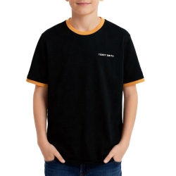 T-shirt Noir Garçon Teddy Smith 61007493D