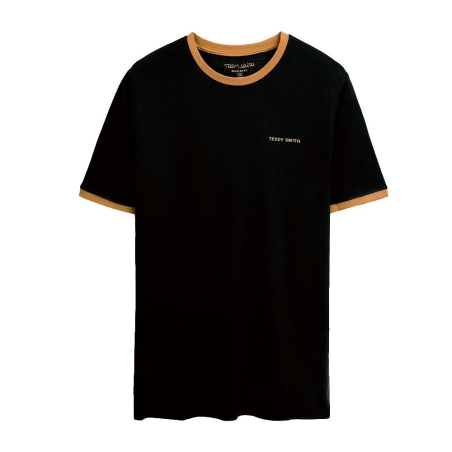 T-shirt Noir Garçon Teddy Smith 61007493D