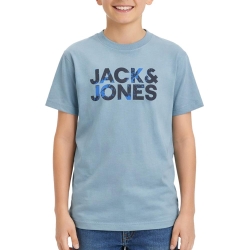 T-shirts Bleu Garçon Jack & Jones Corp Splash