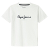 T-shirt Blanc Garçon Pepe Jeans New Art