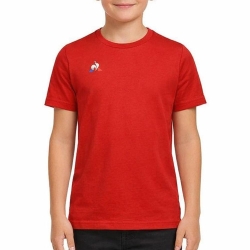 T-shirt Rouge Garçon Le Coq Sportif Presentation