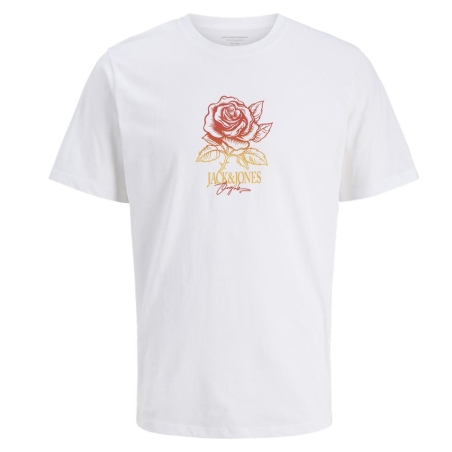 T-Shirt Blanc Noir Jack & Jones Joralmeria