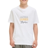 T-shirt Blanc Garçon Jack & Jones Canggu