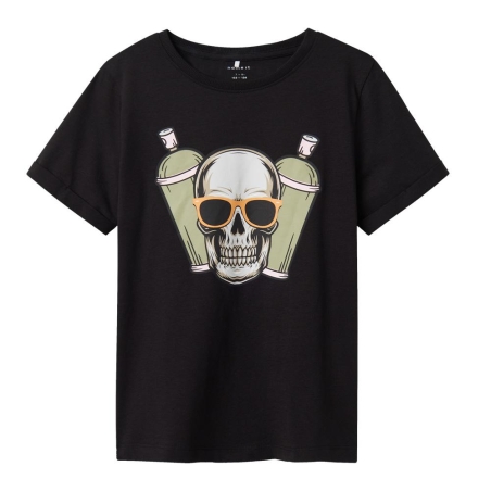 T-shirt Noir Garçon Name It Tantan