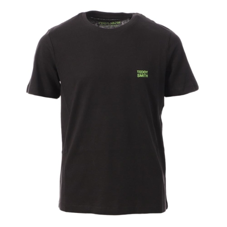 T-shirt Noir Garçon Teddy Smith 61007414D