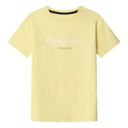 T-shirt Jaune Garçon Pepe Jeans New Art