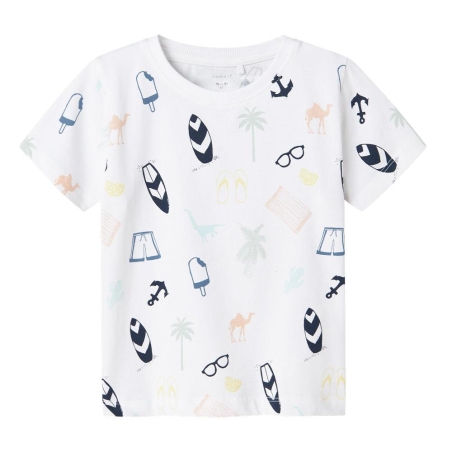 T-Shirt Blanc Garçon Name it Jer