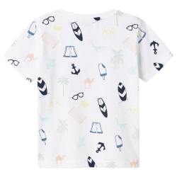 T-Shirt Blanc Garçon Name it Jer