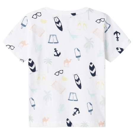 T-Shirt Blanc Garçon Name it Jer