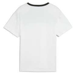 T-shirt Blanc/Noir/Gris Garçon Puma Power Colorblock