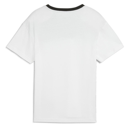 T-shirt Blanc/Noir/Gris Garçon Puma Power Colorblock