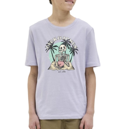 T-shirt Violet Garçon Jack & Jones Elijah 12269825
