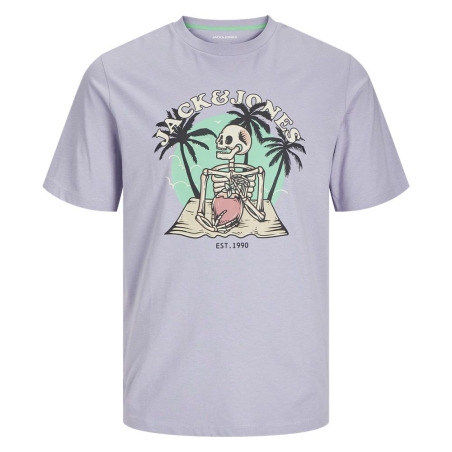 T-shirt Violet Garçon Jack & Jones Elijah 12269825