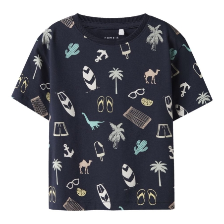 T-Shirt Marine Garçon Name it Jer