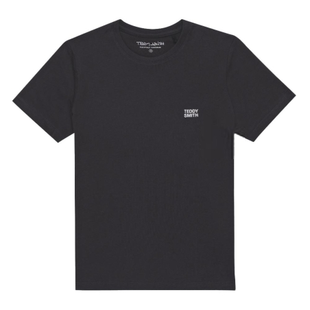 T-shirt Noir Chiné Garçon Teddy Smith 61007414D
