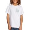 T-Shirt Blanc Garçon Calvin Klein Jeans ChestYAF