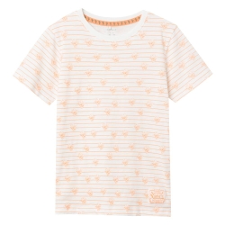 T-shirt Blanc/Orange Garçon Name It Kent