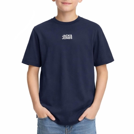 T-shirt Marine Garçon Jack & Jones Classic