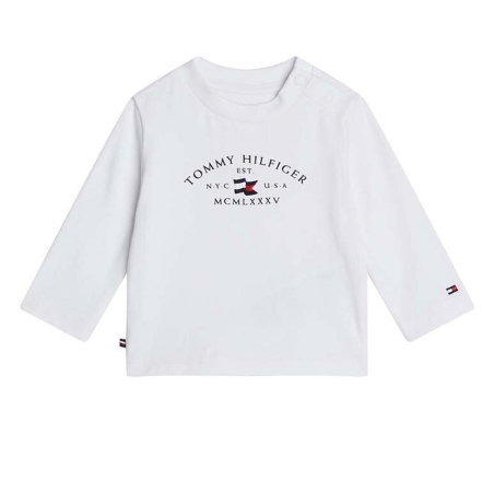 T-shirt Blanc Garçon Tommy Hilfiger NauticalYBS