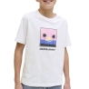 T-Shirt Blanc Garçon Jack & Jones Perry