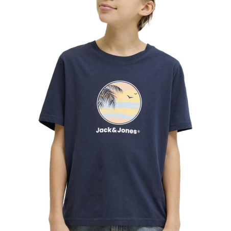 T-Shirt Marine Garçon Jack & Jones Perry