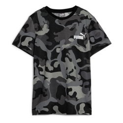 T-shirt Noir/Kaki Garçon Puma Camo