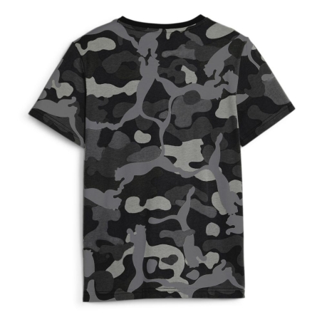 T-shirt Noir/Kaki Garçon Puma Camo