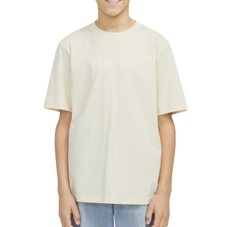 T-Shirt Beige Garçon Jack & Jones Deriksberg